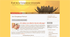 Desktop Screenshot of eveilconscienceuniverselle.com